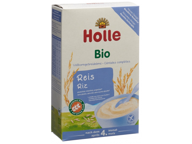 HOLLE Bio-Vollkorngetreidebrei Reis, 250g