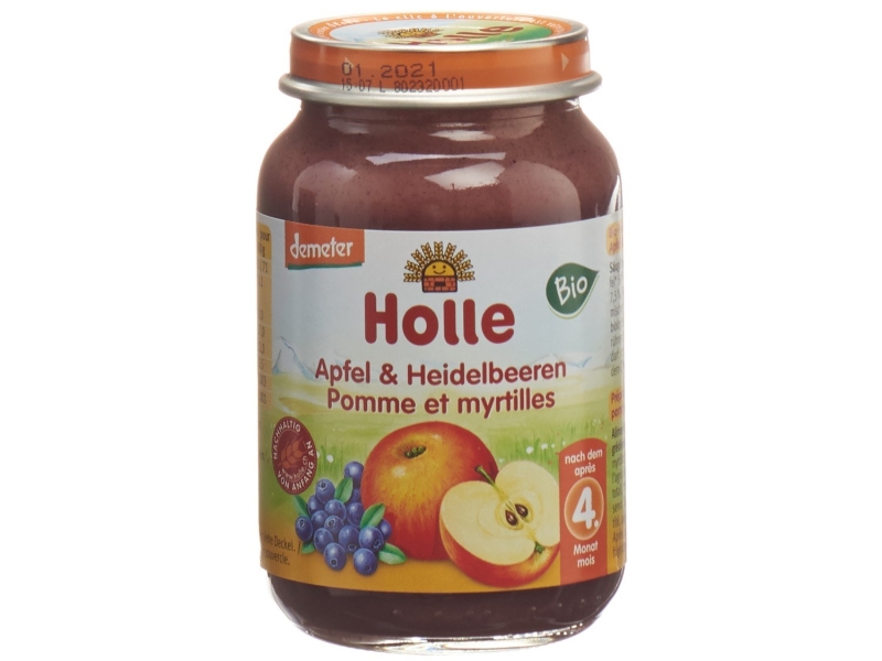HOLLE Apfel & Heidelbeere, 190g